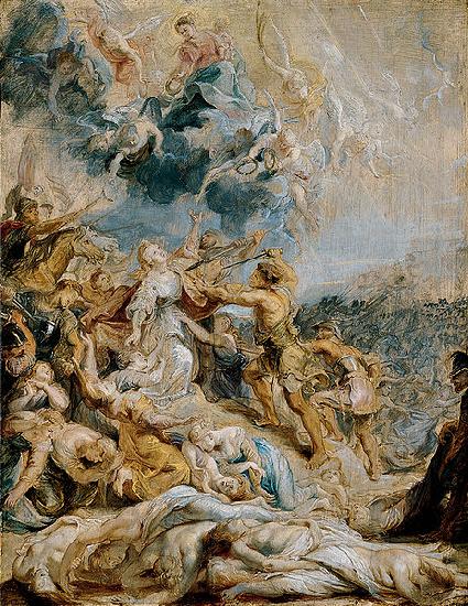 Peter Paul Rubens The Martyrdom of Saint Ursula and the Eleven Thousand Maidens Norge oil painting art
